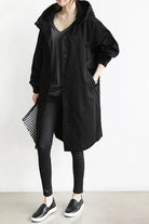 Ines Paris | Trench imperméable femme à capuche coupe longue