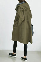Ines Paris | Trench imperméable femme à capuche coupe longue