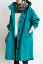Ines Paris | Trench imperméable femme à capuche coupe longue