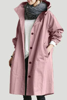 Ines Paris | Trench imperméable femme à capuche coupe longue