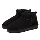Nadège | Bottines d'Hiver Femme Fourrées Aspect Suédine - Noir