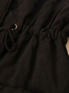 Noémie | Parka Mi-Longue Femme à Col Fausse Fourrure et Taille Coulissée - vue 7