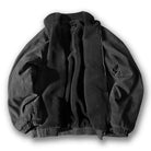 Octave | Blouson Zippé Doublé Polaire Col Montant Homme - Gris anthracite