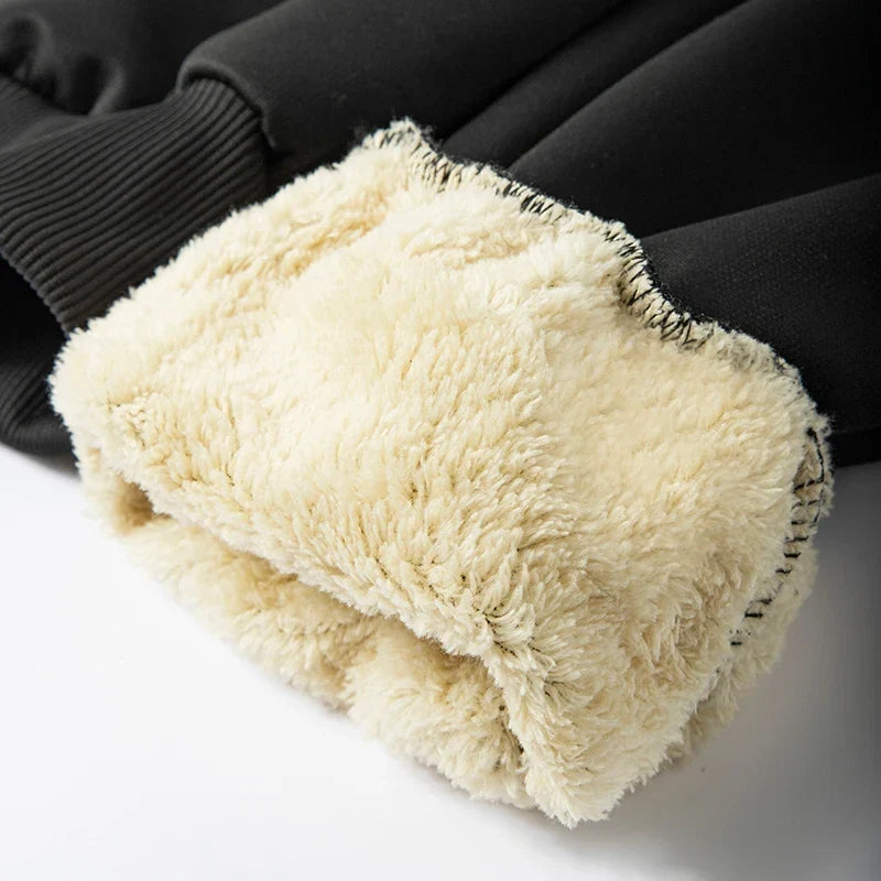 Olivier | Pantalon Jogging Homme Doublé Peluche avec Poches Zippées - vue 5