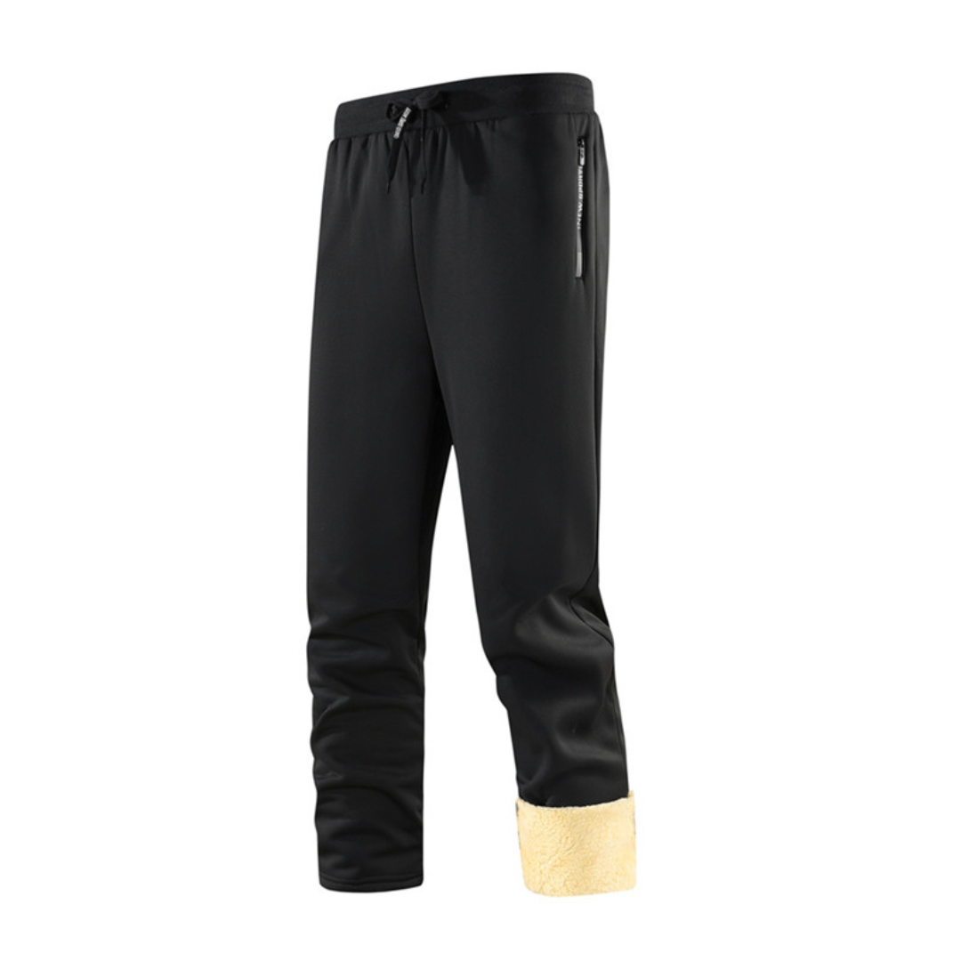 Olivier | Pantalon Jogging Homme Doublé Peluche avec Poches Zippées - vue 7