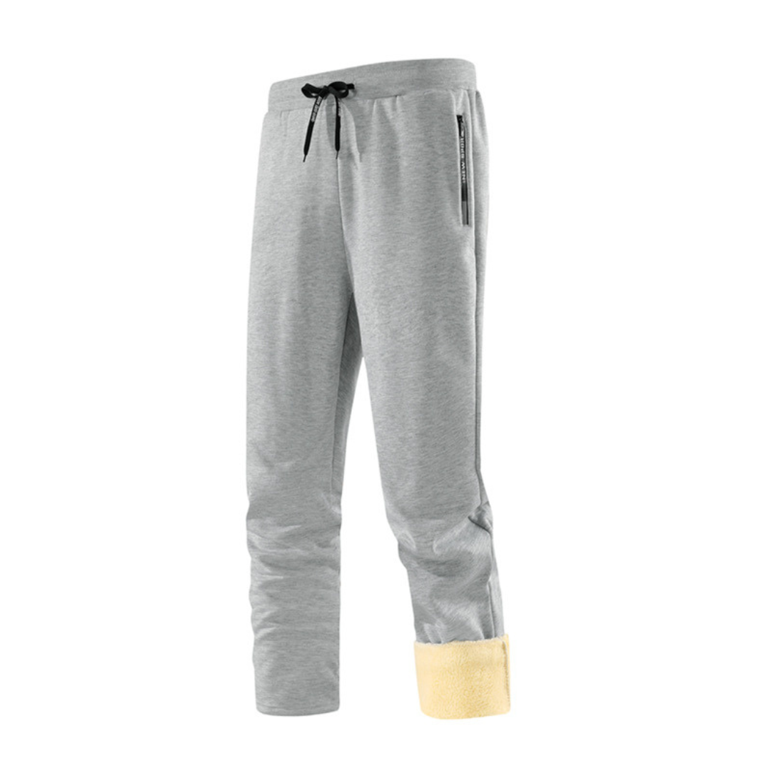 Olivier | Pantalon Jogging Homme Doublé Peluche avec Poches Zippées - vue 8