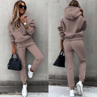 Oriane | Ensemble Jogging Femme Chaud Sweat à Capuche et Pantalon - Camel