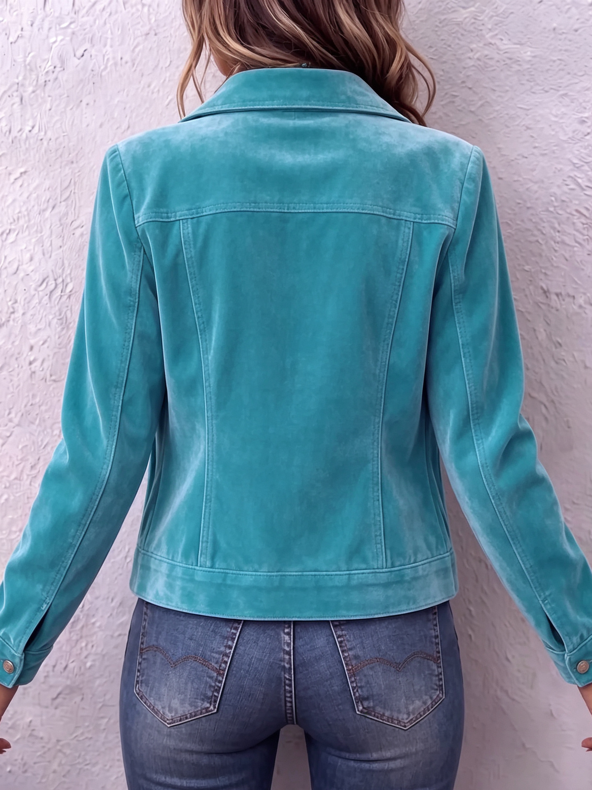 Ines Paris | Veste en velours femme vintage boutonnée