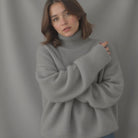 Ines Paris | Pull Col Roulé Oversize Femme Toucher Cachemire
