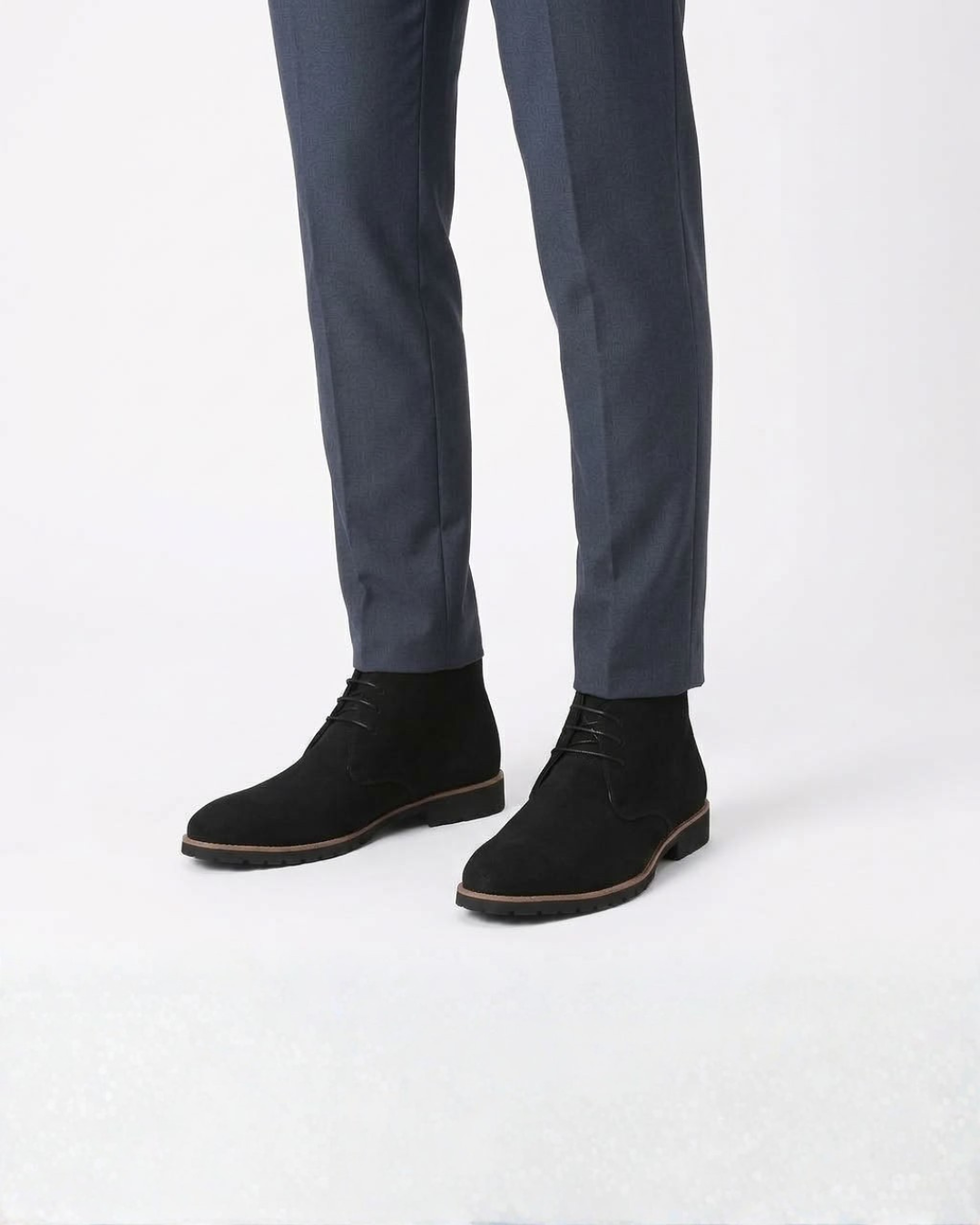 Pascal | Bottines Chukka Homme à Lacets Aspect Daim et Semelle Crantée - vue 5