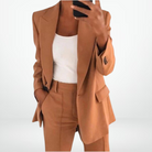 Prune | Ensemble Femme Blazer Oversize et Pantalon Droit - Kaki