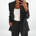 Prune | Ensemble Femme Blazer Oversize et Pantalon Droit - Noir