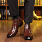 Raymond | Chelsea Boots Homme Effet Cuir Embossé Façon Croco - vue 1