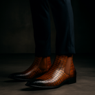 Raymond | Chelsea Boots Homme Effet Cuir Embossé Façon Croco - vue 2