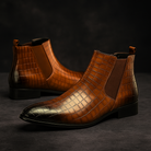 Raymond | Chelsea Boots Homme Effet Cuir Embossé Façon Croco - vue 7