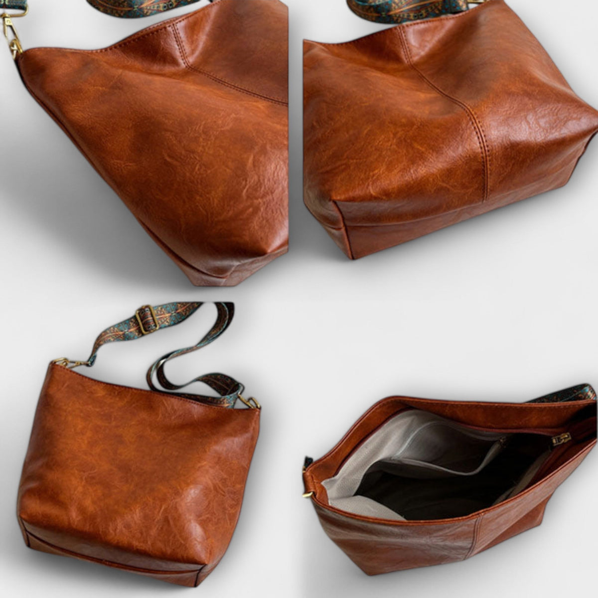 Ségolène | Sac Besace Femme Style Rétro à Bandoulière Graphique - vue 6
