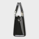 Séverine | Sac à Main Femme Effet Croco Verni à Double Anse - vue 3