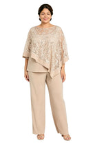 Ines Paris | Ensemble cape à paillettes et pantalon femme cérémonie, grande taille