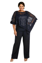 Ines Paris | Ensemble cape à paillettes et pantalon femme cérémonie, grande taille
