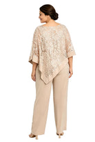 Ines Paris | Ensemble cape à paillettes et pantalon femme cérémonie, grande taille