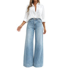 Ines Paris | Jean large femme taille haute effet vintage