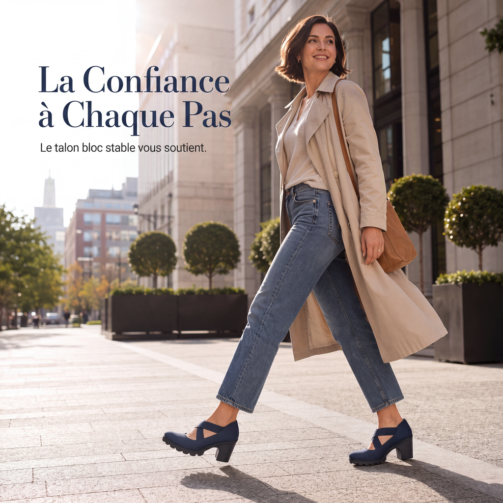 Ines Paris | Chaussures Mary Jane femme talon bloc plateforme