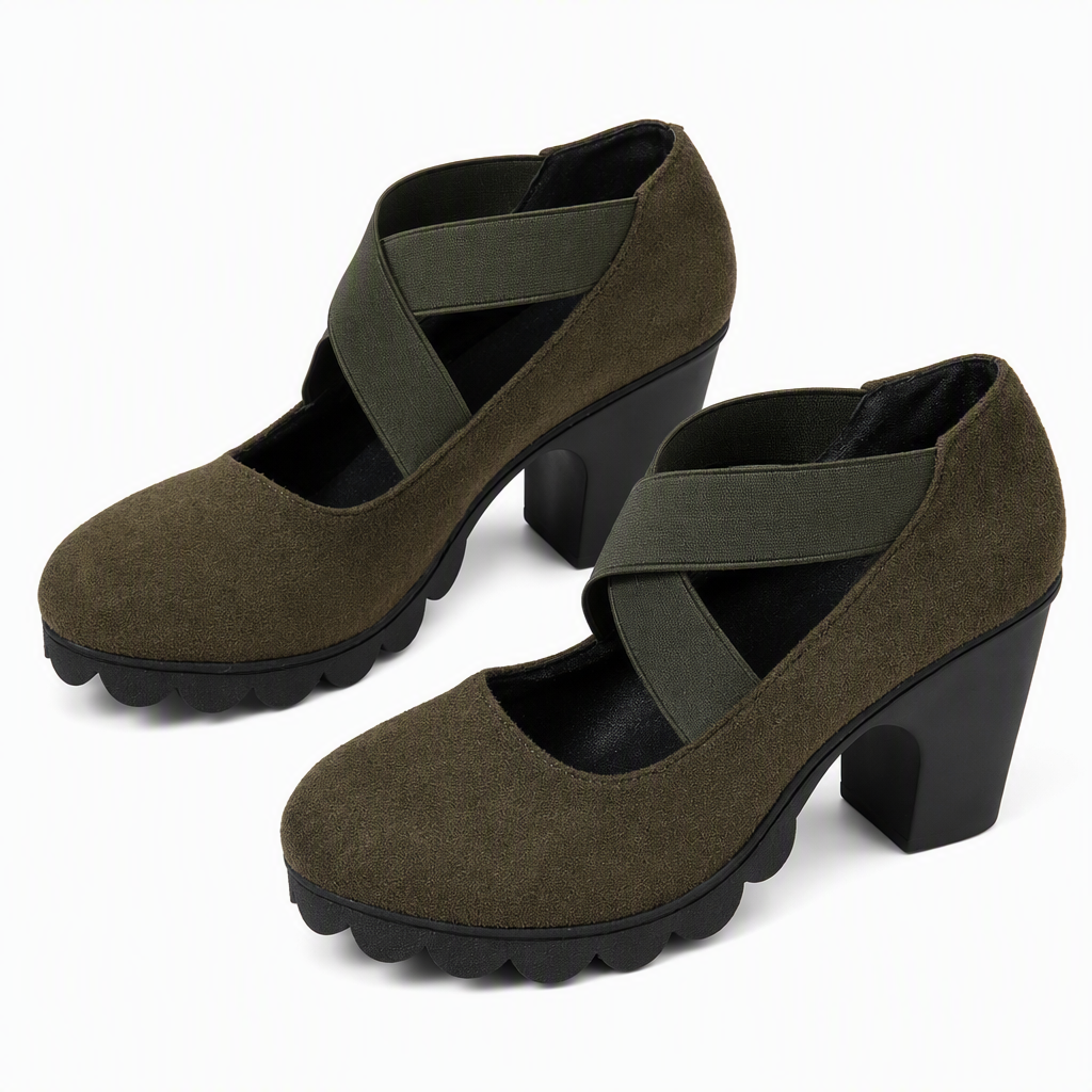 Ines Paris | Chaussures Mary Jane femme talon bloc plateforme