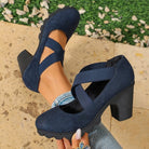 Ines Paris | Chaussures Mary Jane femme talon bloc plateforme