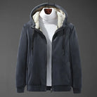 Théodore | Blouson Homme à Capuche Doublé Sherpa Aspect Suédine - vue 4