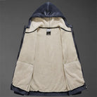 Théodore | Blouson Homme à Capuche Doublé Sherpa Aspect Suédine - vue 6