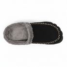 Valentin | Chaussons Mules Homme Fourrés à Surpiqûres, Aspect Suédine - vue 4