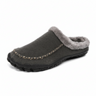 Valentin | Chaussons Mules Homme Fourrés à Surpiqûres, Aspect Suédine - vue 7