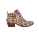 Valérie | Bottines Femme Effet Cuir à Talon Carré et Zip Latéral - Léopard