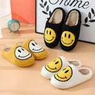 Véronique | Chaussons Femme Doublure Sherpa à Visage Souriant Brodé et Semelle Épaisse - vue 4